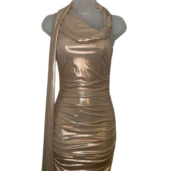 Retrofete Shannon Dress Latte XS Stretchy Bodycon NWT $698 - Picture 5 of 10